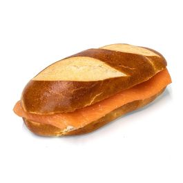 Laugenbrötli mit Lachs