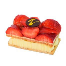 Erdbeer-Vanille Schnitte